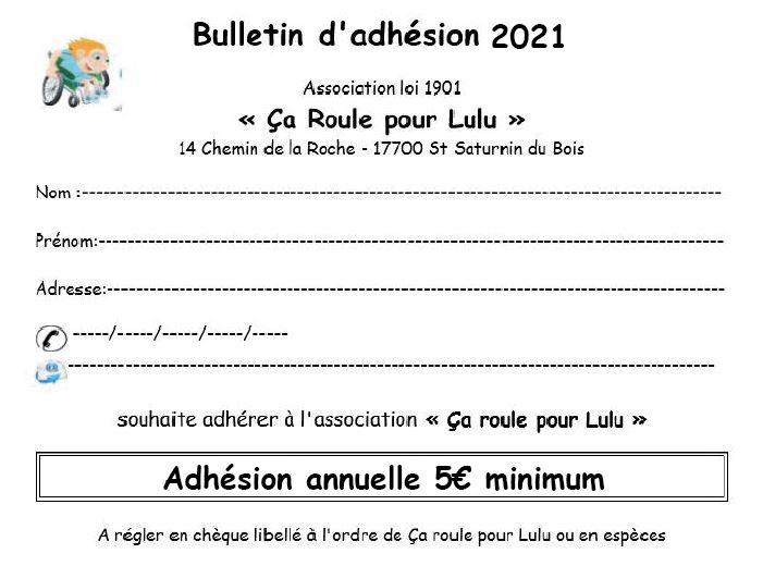 Bulletin adhesion 2021