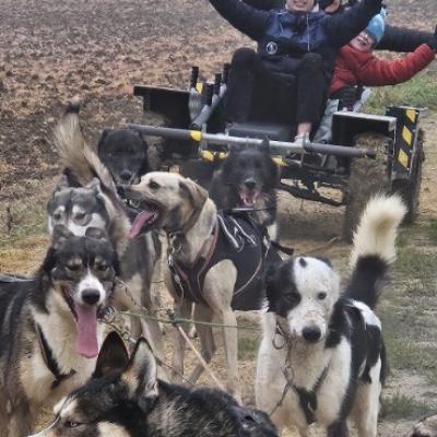 Baptême en traîneau à chiens